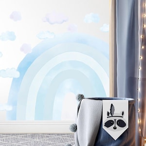 Watercolor Rainbow Wall Decal - Boho Nursery Decor
