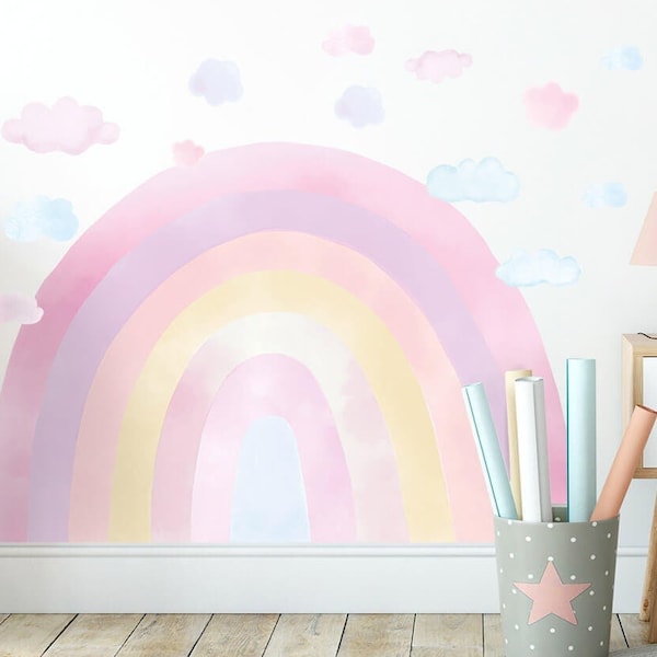 Rainbow Wall Sticker Etsy