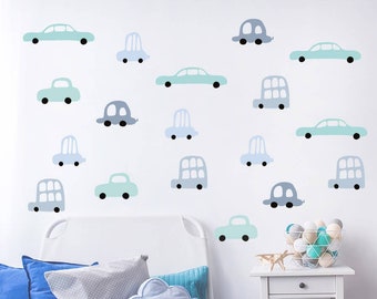 Cars Wall Decal / Cars Wall Sticker / Wall Decals for Boy / Car Nursery Decor / Boy Room Decor / Boy Room Decal / Nursery Wallpaper