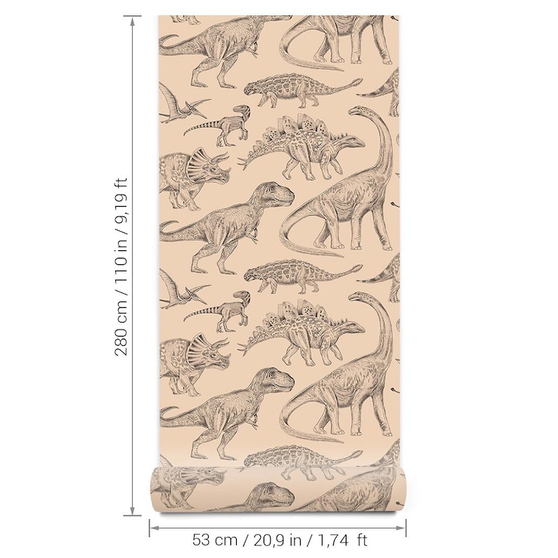 wallpaper for kids with dinosaurs, green wallpaper with dinos, wallpaper nursery decor, wallpaper with dinosaurs, dinosaurs on wallpaper, beautiful wallpaper in kids room, wall decor for kids room, kids room decoration, nursery decor wallpaper