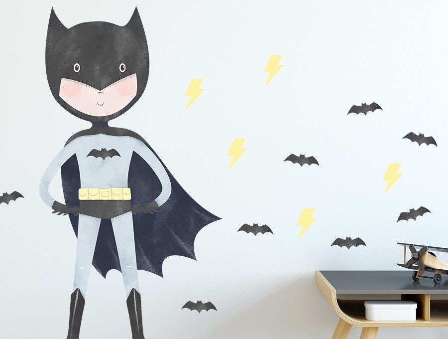 Wand-Dekor BATMAN für Jungen Zimmer Kinder Zimmer Aufkleber | Etsy