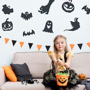 Halloween Stickers Set - Spooky Decals for Kid&#39;s Room Decoration