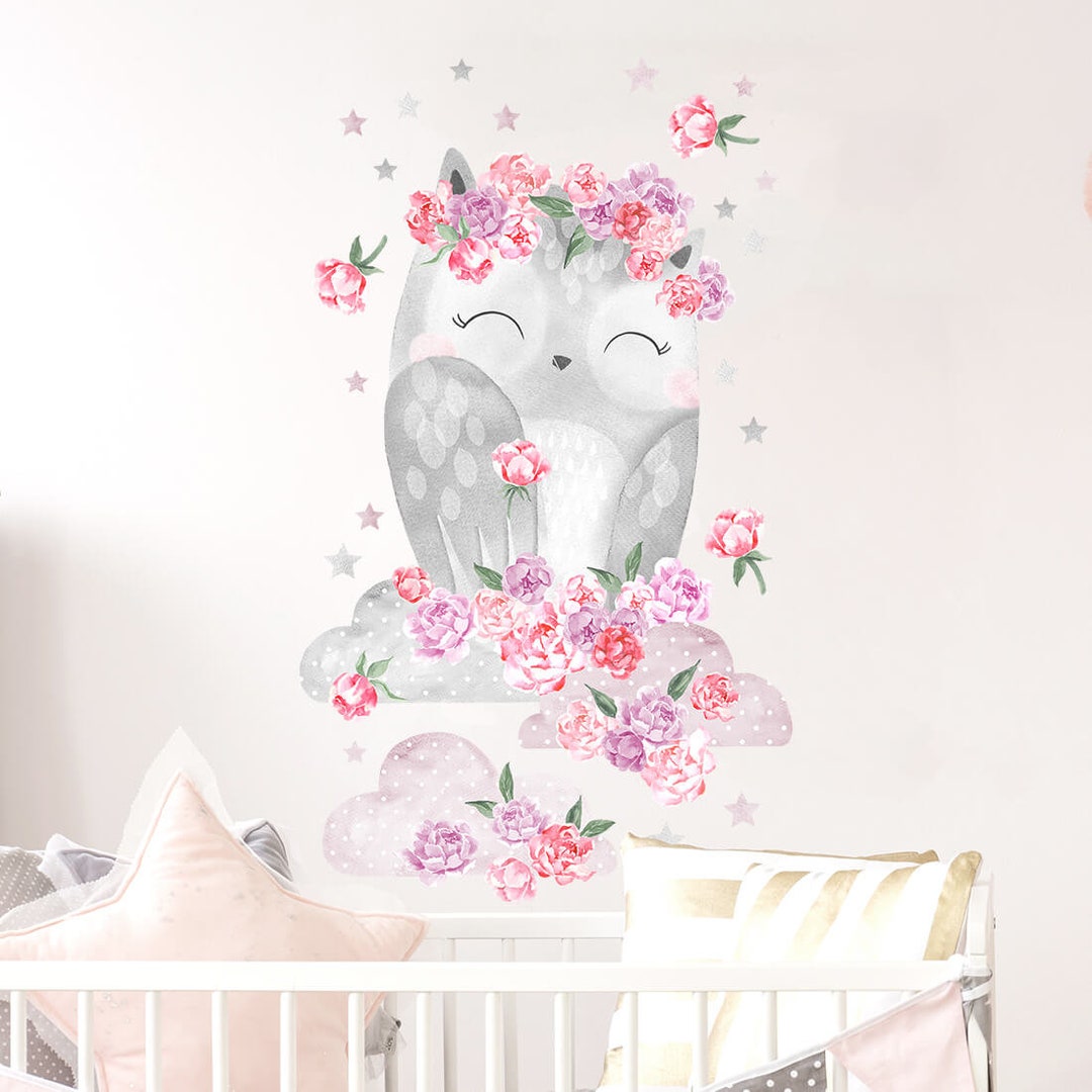 Big Animal Decor Pink OWL for Kids Room, Nursery Decor, Kids Wall Art ...