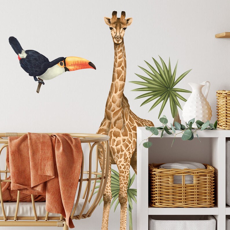 safari wall decal, savanna wall decal, safari animals wall stickers, wall stickers with safari animals, safari wall decor, safari wall art, safari decals for kids room, safari decor kids bedroom, nursery decor with safari, safari wallpaper for kids