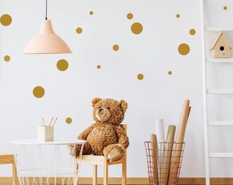 Dots set wall sticker, dots Wall Decal, Vinyl Decal, girls Wall Decals, nursery decor, kids bedroom