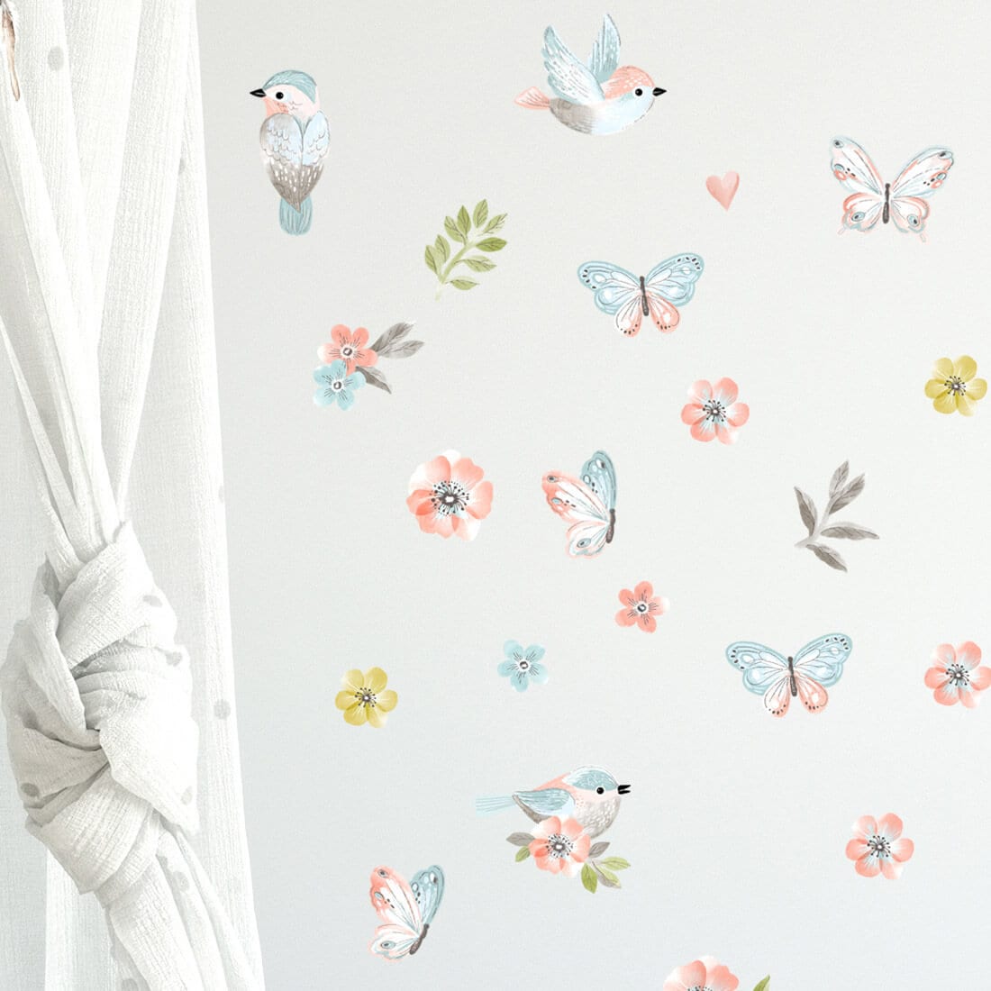 Wall Decor BUTTERFLY Set Wallpaper for Kids Room Baby Room | Etsy