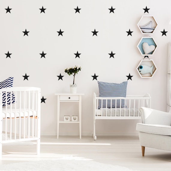 Set Di 71 Adesivi Murali A Forma Di Stella – 3 Dimensioni E Colori Opachi – Per Decorare Camerette E Spazi Gioco - 6