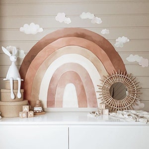 Boho Rainbow Wall Decal - Watercolor Nursery Decal for Kids' Rooms - Etsy