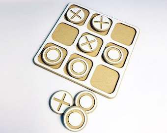 Montessori toys wooden NOUGHTS AND CROSSES/ tic tac toe game, eco toys, family game, baby and nursery toys