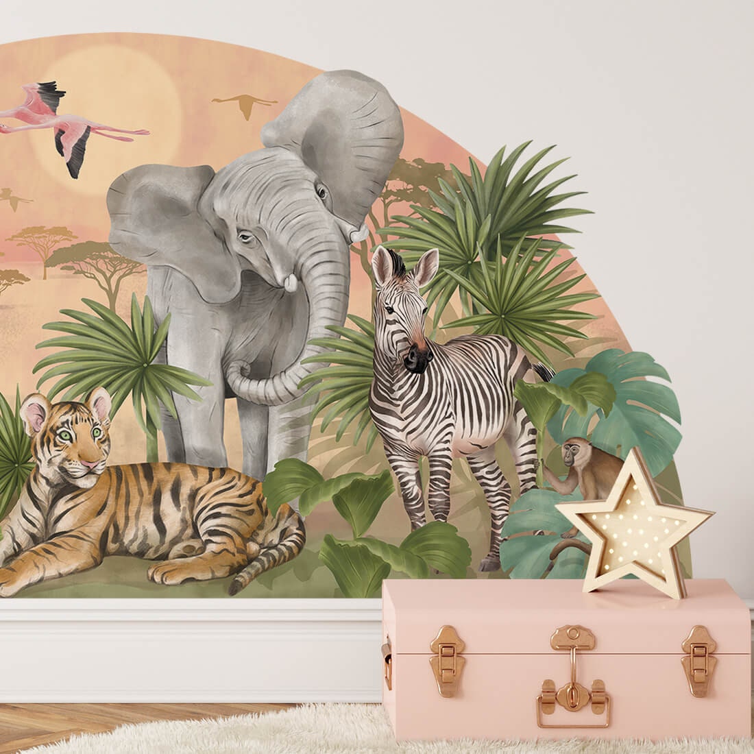 Oversized Safari Wall Sticker - Jungle Nursery Decor - Etsy