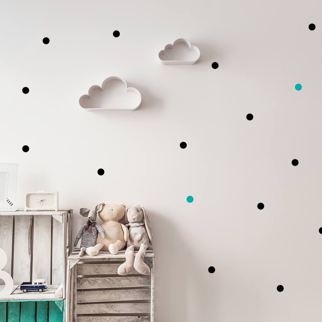 Polka Dot Wall Sticker Dots Wall Decal Vinyl Decal Girls Etsy