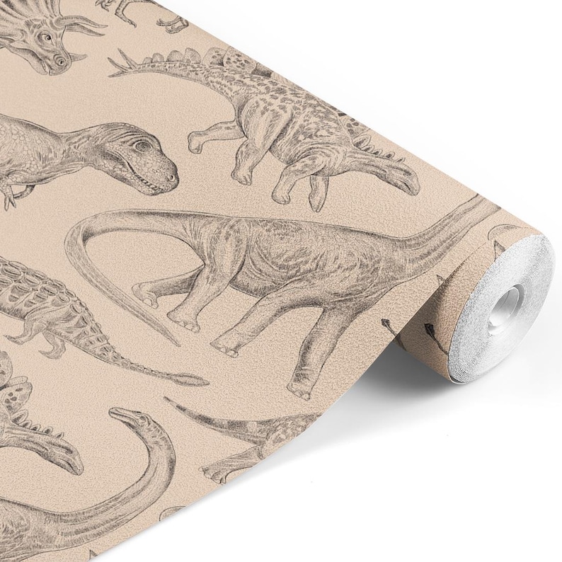 wallpaper for kids with dinosaurs, green wallpaper with dinos, wallpaper nursery decor, wallpaper with dinosaurs, dinosaurs on wallpaper, beautiful wallpaper in kids room, wall decor for kids room, kids room decoration, nursery decor wallpaper