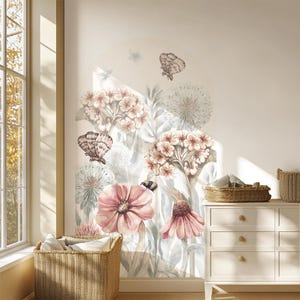 Wildflowers Arch Wall Decal – Wall Sticker for Kids Room – 3 Sizes