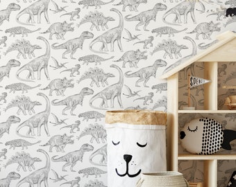 Dinosaur Wallpaper - Jurassic Wallpaper - Fun Dinosaur Nursery Decor