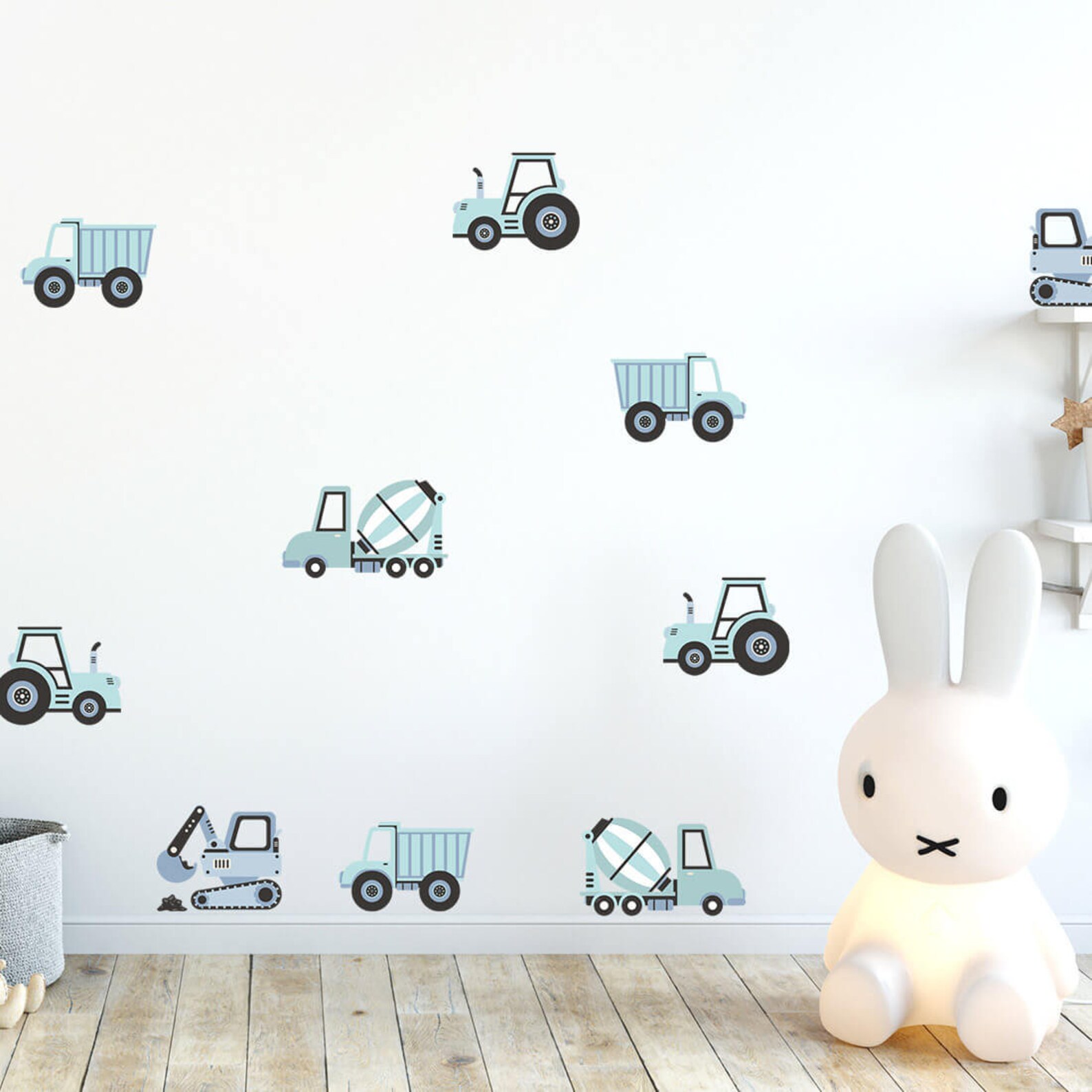 Construction Wall Decals Vehicles Wall Decal Cars Trucks Wall Etsy