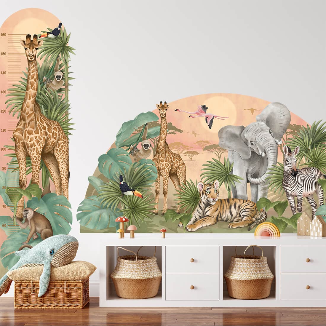Oversized Safari Wall Sticker - Jungle Nursery Decor - Etsy