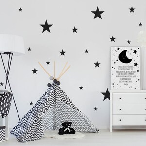 Stars set wall sticker, star Wall Decal, Vinyl Decal, Boys Wall Decals, nursery decor, kids bedroom