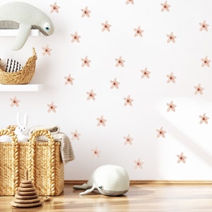 Whimsical 23 pcs Boho Floral Wall Decals - Perfect Nursery Decor