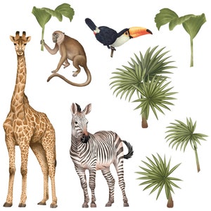 safari wall decal, savanna wall decal, safari animals wall stickers, wall stickers with safari animals, safari wall decor, safari wall art, safari decals for kids room, safari decor kids bedroom, nursery decor with safari, safari wallpaper for kids