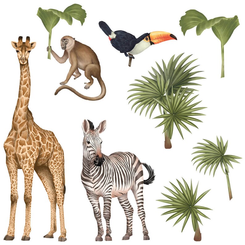 safari wall decal, savanna wall decal, safari animals wall stickers, wall stickers with safari animals, safari wall decor, safari wall art, safari decals for kids room, safari decor kids bedroom, nursery decor with safari, safari wallpaper for kids