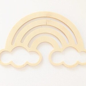 Wooden RAINBOW nursery room decor, boho bedroom decor, kids room wall art, nursery decor, natural wooden decor