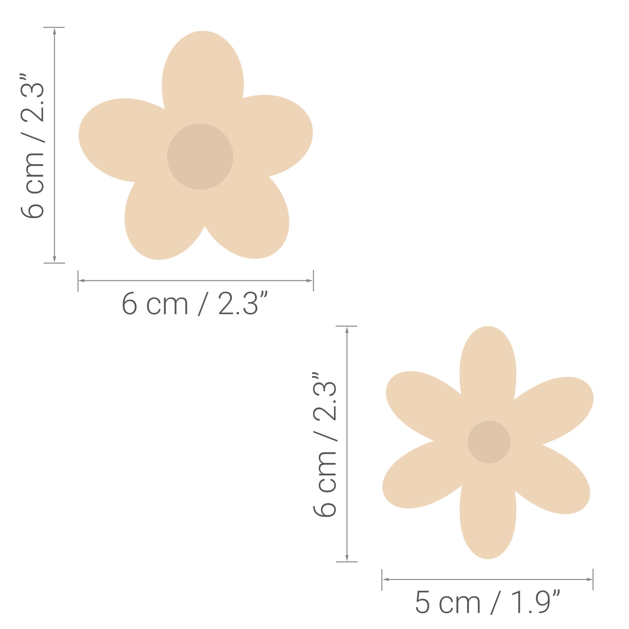 6 stuks Boho kinderkamer madeliefje wanddecoratie, geweven bloemen muur opknoping kunst, beige wit boho bloemen kamer decor met lanyard voor kantoor, peuter baby kleine meisjes kinderen thuis