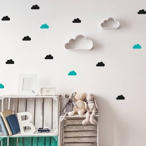 Clouds wall sticker, cloud Wall Decal, Vinyl Decal, girls Wall Decals, nursery decor, kids bedroom