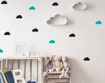 Clouds wall sticker, cloud Wall Decal, Vinyl Decal, girls Wall Decals, nursery decor, kids bedroom