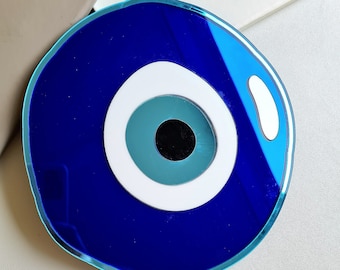 Evil Eye Mirror Wall Hanging All Seeing Eye Mirror Art Wall Decor Nazar Amulet Charm Gift House Protection Unique Home Decor