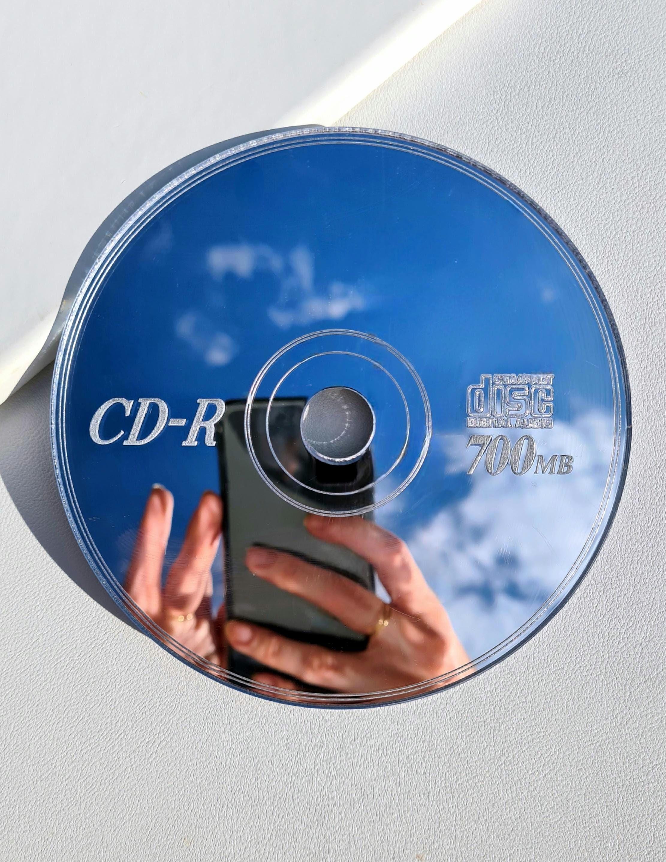 CD Mirror DVD Mirror Retro Wall Decor Y2K Room Aesthetic Nostalgic Music Decor Gamer Room Indie Decor Film Lover Gift Movie Lover 90s 80s