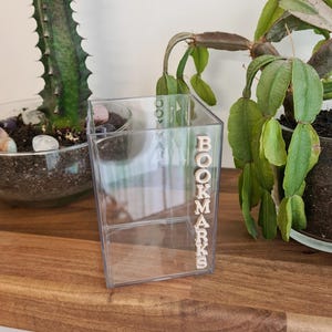 Bookmark Holder Bookmark Pot Bookshelf Decor Reading Gift Book ...