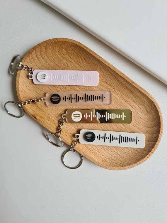 Spotify Code Keyring Custom Song Scan Spotify Keychain Personalized Music Keyring Gift For Music Lovers Favourite Song Spotify Code Unique