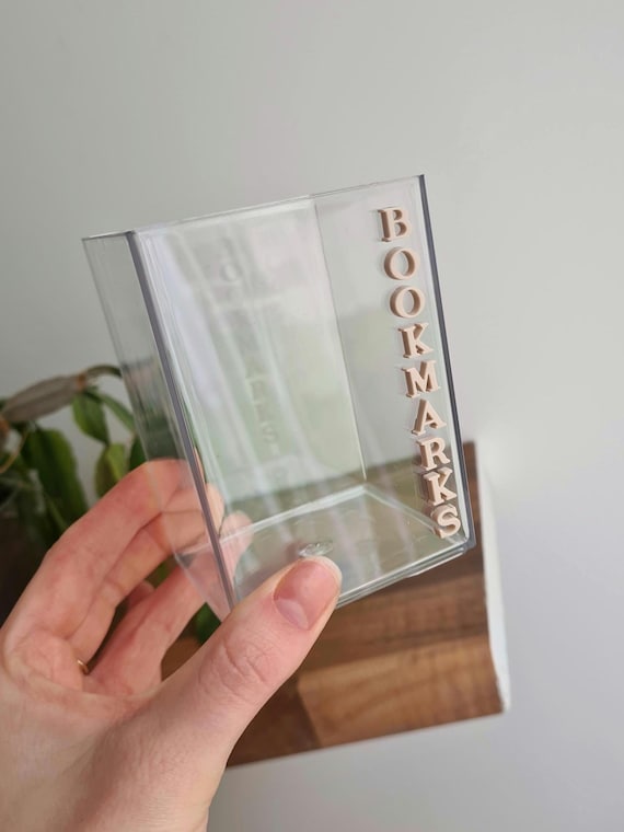 Bookmark Holder Bookmark Pot Bookshelf Decor Reading Gift Book Accessories Bookmark Storage Book Lover Gift Personal Library Bookish Booktok