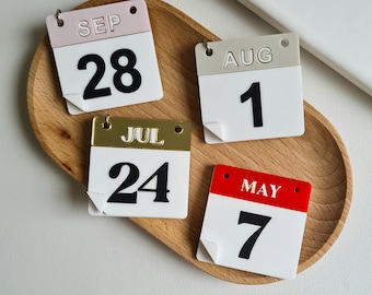Benutzerdefinierter Datumsmagnet Personalisierter Kalender Kühlschrankmagnet Besonderer Anlass Jahrestag Geburtstag Hochzeit Datum Einzigartiges Geschenk Besonderes Datum Geschenk
