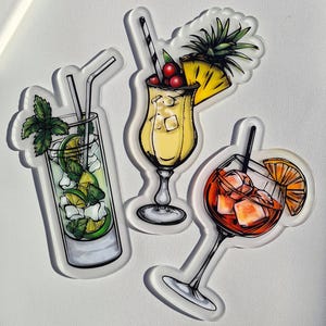 Cocktaildecor Klassieke cocktailkunst schilderij Cocktail cadeau Keukendecor Mojito Aperol Spritz Spicy Marg Thuisbarwagen Retro Bar Drankjesbord