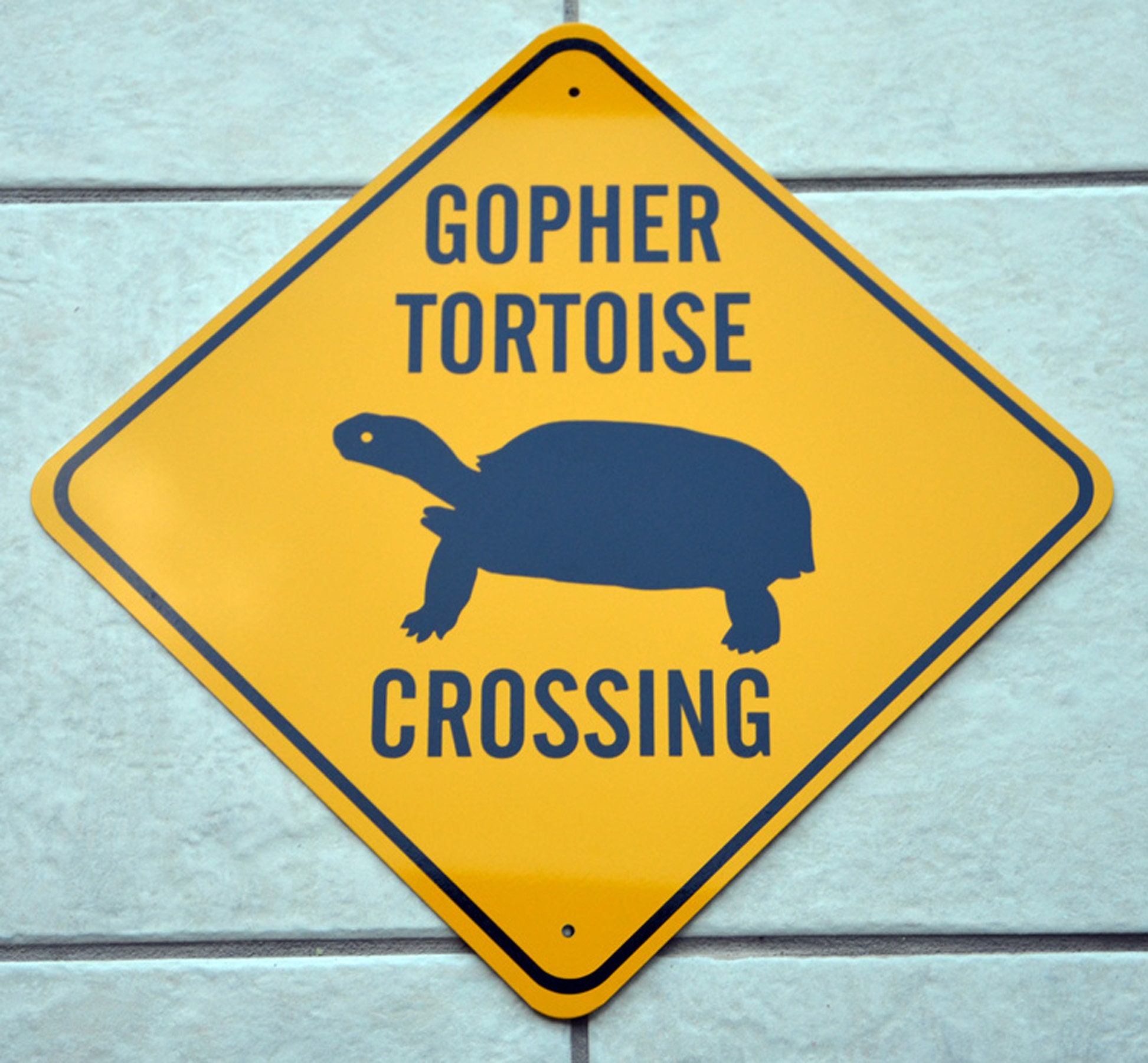 GOPHER TORTOISE Crossing Sign FREE Priority Shipping Made Etsy