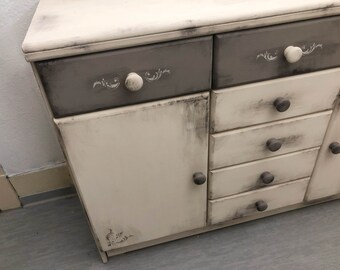 Buffet sideboard chest of drawers in country house style shabby chic