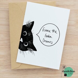 chat Dreamies | Joyeux anniversaire | chat grossier | Lot de 3