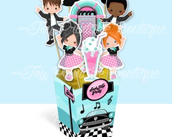 Sock Hop Centerpiece Etsy