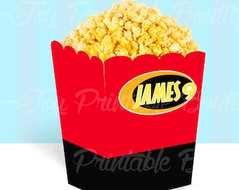 Afdrukbare aangepaste popcorndoos "The Incredibles" digitale items worden niet gerestitueerd