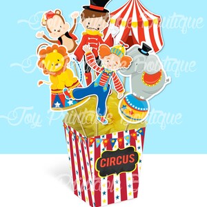 Centrotavola stampabile "CIRCUS" (download istantaneo) Gli articoli digitali non sono rimborsabili