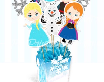 Printable Centerpiece "FROZEN" (instant download)  Digital Items are Non-refundable