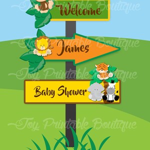 Printable personalized signage &quot;SAFARI&quot; (instant download)  Digital Items are Non-refundable