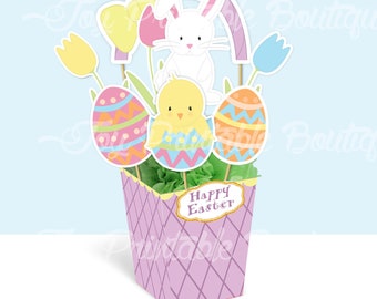 Printable centerpiece "EASTER" (instant download)  Digital Items are Non-refundable