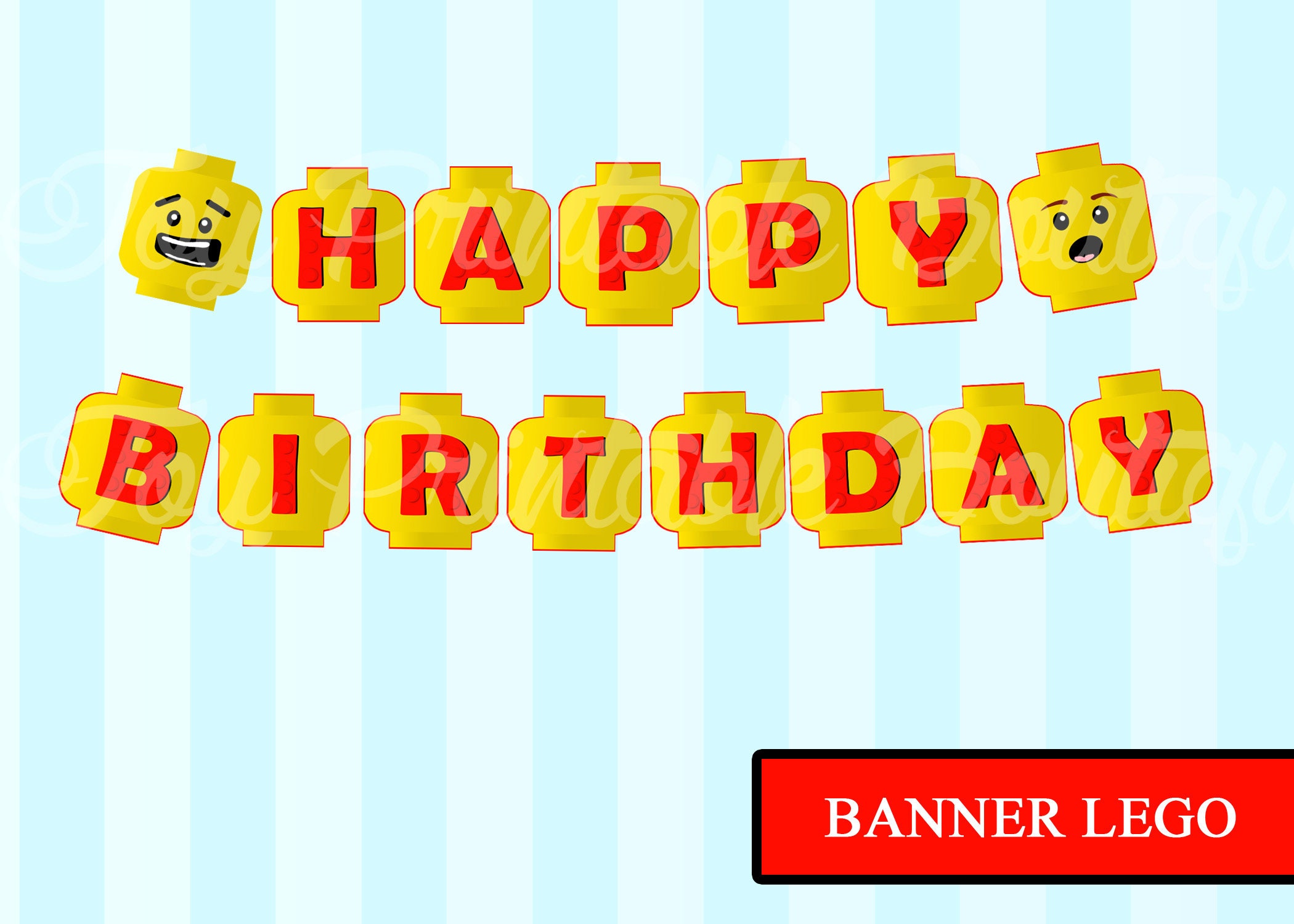 Imprimer Banderole Joyeux Anniversaire Lego Etsy Imprimer Banderole Joyeux Anniversaire Lego Etsy