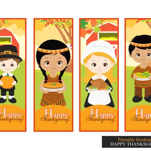 Segnalibro stampabile "Happy Thanksgiving" (download istantaneo) Gli articoli digitali non sono rimborsabili