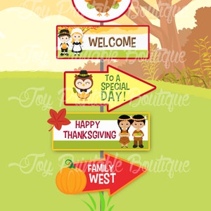 Printable personalized signage &quot;THANKSGIVING&quot;