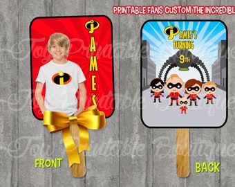 Printable custom fans for "THE INCREDIBLE"