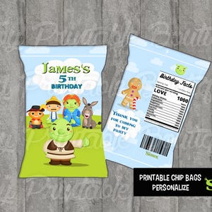 Personalize Chipstüten &quot;&quot;SHREK&quot;&quot;&quot;