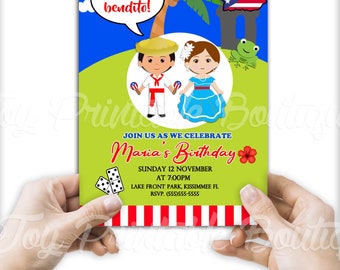 Printable Custom invitation printable "PUERTO RICO